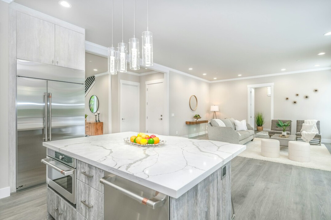 luxury kitchen with island