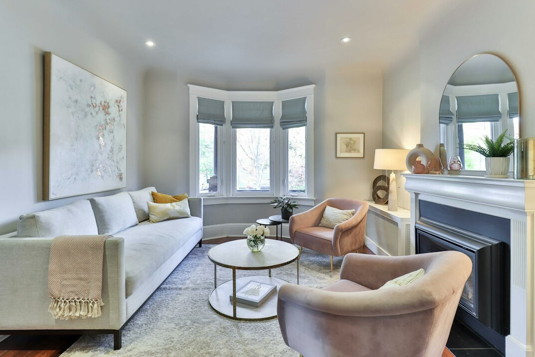 modern living room with elegant furniture