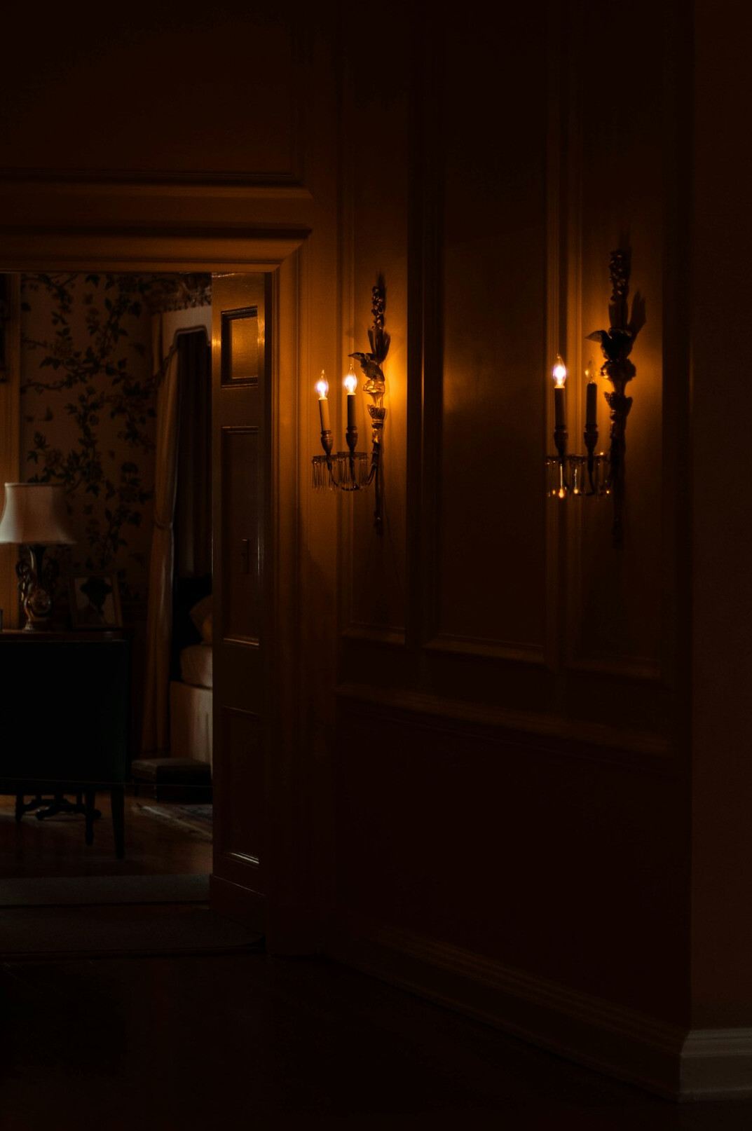 dramatic lighting celebrity home
